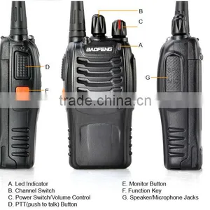 Wholesale Uhf Single Band Radio Genuine Uhf 400-470mhz Mini Two Way Radio Baofeng BF-888S thumbnail-3