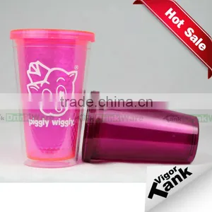 Double Walled Plastic Mini Mug Purple Mug thumbnail-1