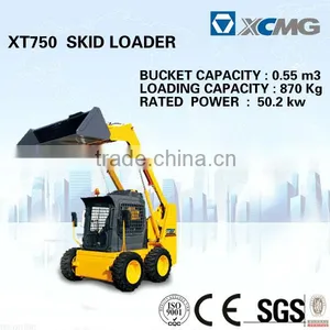 Wheel Skid Steer XT750(Bucket Capacity: 0.4-0.55m3, Operating Weight: 870kg) Skid Wheel Loader thumbnail-1