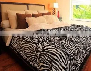 Zebra Plush Blanket thumbnail-1