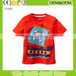 100% Cotton T-shirt Boy Girl T-shirt Pirate Ship t -shirt Child T-shirt Kids T-shirt thumbnail-1