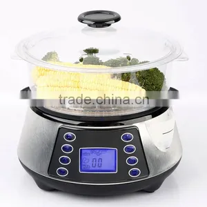 XJ-7k118 3 Layer 7 Programmes LCD Display ,external Water Filter 800w 11.5L Stackable Optima Steamer thumbnail-3