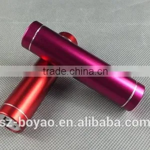 2016 2600mah Colorful Cylinder Smart Power Bank With Flashlight thumbnail-3