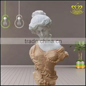 European Venus White Marble Bust Girls Head Sculpture Crafts thumbnail-2