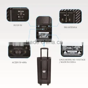 Hoxen 10" Active Trolley Speakers With Bluit-in Party Light Show,bluetooth Function L-45A thumbnail-4