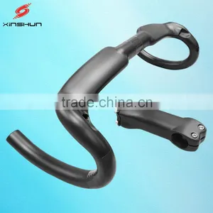 2016 New no Logo OEM Mountain Bikes Carbon Handlebar Mtb Road Bike Accessories Bicycle Parts Grips With Stem 31.8mm RH2222 thumbnail-3