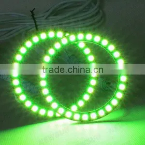Factory Cheap Car Lamps 12V DC High Light Color Change 100mm RGB Angel Eyes With IR in Auto Lighting System thumbnail-6