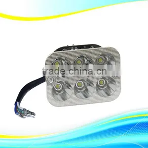 18W Led Motorcycle Light 6LED Square Motorcycle Headlight thumbnail-1