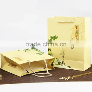 Luxury Take Away White Kraft Paper Bag Food Packaging Paper Bag thumbnail-1