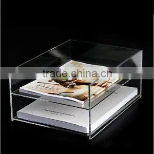 Promotional Clear Acrylic Document Storage Box Acrylic Document Holder thumbnail-1