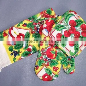3 Pcs Pigment Print Cotton Kitchen Towel Set thumbnail-3