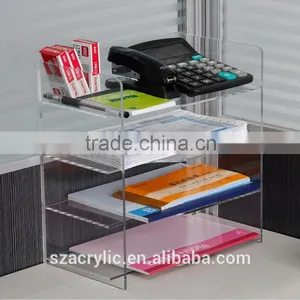 Acrylic Document Rack File Organizer Rack Bank Notes Organizer Shelf thumbnail-4