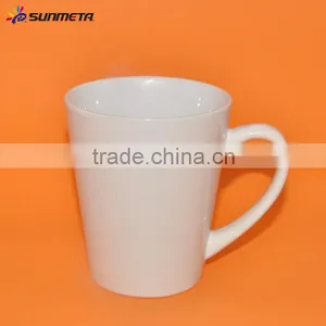 12oz Conical Ceramic White Sublimation Mug At Low Price Wholesale thumbnail-1