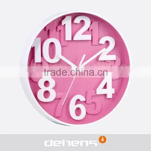 DEHENG 12 Inch Simple Plastic Wall Clock Hot Sell thumbnail-1