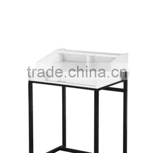 Wood Top Chrome Leg Desk thumbnail-1