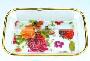 Square Transparent Fruit Holding Bowl thumbnail-1