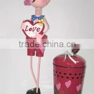 Metal Decor of Garbage Can thumbnail-2
