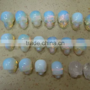 Wholesale Human Skull Skeleton Man-made Opal Crystal Products thumbnail-6