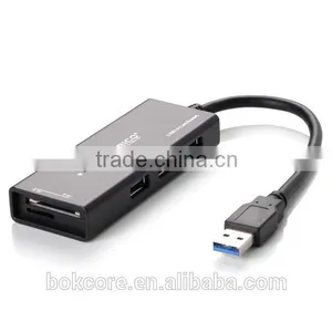 H33TS-U3 Superspeed 3 Port Usb 3.0 Hub With Card Reader Function thumbnail-2