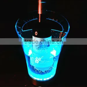 Multi Color Rechargeable Led Ice Bucket, Color Changing Led Lighted Champagne Bucket thumbnail-1