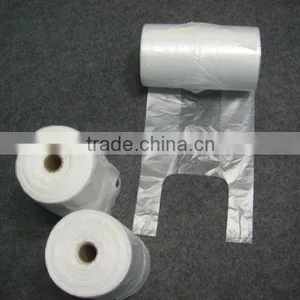 100% Virgin HDPE/LDPE Plastic T-shirt Bags for Shopping Packing thumbnail-1