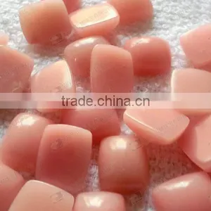 China Pink Opal Rectangle Cabochon for Bezel Jewelry thumbnail-4