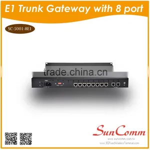 SC-5001-8E1 NEW Design Support H.323/SIP Protocol Digital Trunk Gateway With 8portE1 thumbnail-2