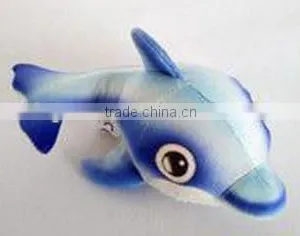 Factory Wholesale 3D Blue Dolphin Plush Toy Realistic Stuffed Plush Animal Fish Toy Blue Dolphin Soft Toy thumbnail-1