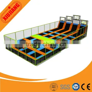Steel and Fabric Soft Play Station Indoor Trampoline Park for Children Jumping Fitness thumbnail-1