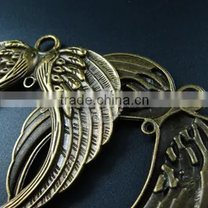 69*74mm Vintage Style Antiqued Bronze Eagle Wings DIY Pendant Charm Supplies Findings 1810423 thumbnail-5