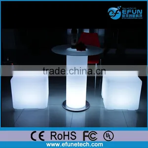 Outdoor/indoor Battery Rechargeable Decorative Rgb Color 3d Led Cube Seat thumbnail-1