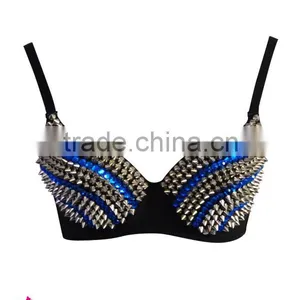 Halloween Punk Dancing Bra Costume,hot Cat Women Sexy Bra thumbnail-1