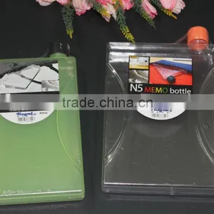 A5 850ml Flat Transparent Memo Plastic Water Bottle, N5 1000ml Flat Transparent Memo Water Bottle thumbnail-5