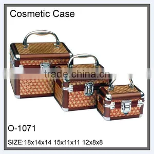 Printed Fabric Aluminum Cosmetic Case thumbnail-1