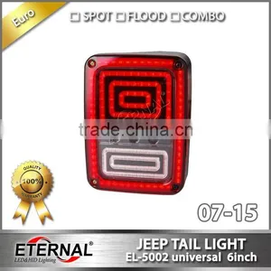 Jeep Wrangler Rubicon LED Tail Light Run Turn Reverse Brake Light JK 07-15 LED Rear Lamp thumbnail-1