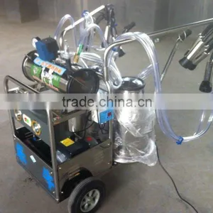 Cow Milk Sunction Machine /vacuum Pump Two Tanks Milking Machine With Electric and Gasoline Engine thumbnail-1