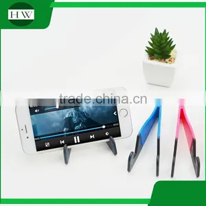 Wholesale Logo Printed Cheap Portable Plastic Smart Cell Mobile Phone Support Bracket Stand Holder thumbnail-2