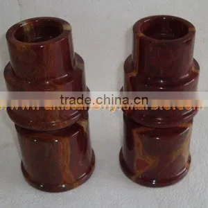NATURAL COLOR ONYX CANDLE HOLDERS STANDS thumbnail-5