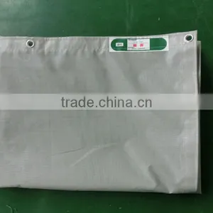 250D/24*24 Grey 130g/sqm Fire Retardent PVC Mesh Sheet Used in Construction for Japan Market thumbnail-5