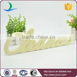 Letter Shape Ceramic Sign Board for Decoration thumbnail-2