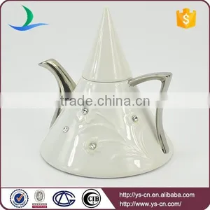 Silver Plated Ceramic Coffee Set With Diamond thumbnail-2