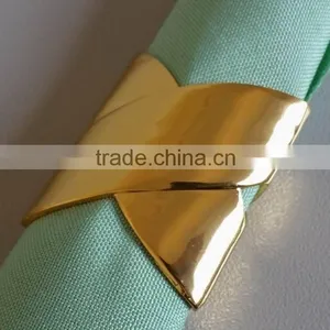 Wholesale Plain Gold Napkin Ring thumbnail-1