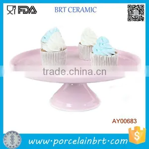 Pink Ceramic Cup Cake Dessert Stand thumbnail-1
