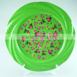 New Stainless Steel Decal and Spray Paint Plate Cast Iron Food Storage Dish Enamel Round Dish thumbnail-4