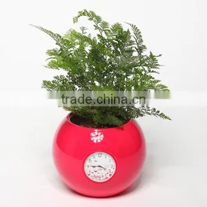 Happygenius Desktop Self-Watering Flower Pot With Clock thumbnail-3