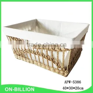 Light Brown Paper Rope Handmade Wholesale Basket thumbnail-2