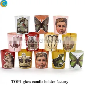 Printed Flower on the Glass Jars Containers for Candles From China Suppliers thumbnail-4