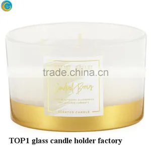 Frosted White Gold Votive Candles Decorative Magnifying Glass thumbnail-1
