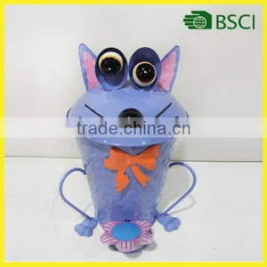 Wholesale Cat Metal Decor Trash Can thumbnail-1