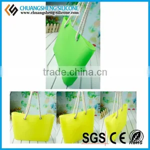 2015 Hot Selling Woman Designer Silicone Beach Handbag With Custom Logos thumbnail-2